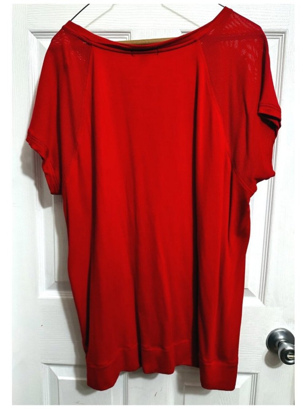Chaps Sport Women's Pullover Short Sleeve Top Blouse Shirt RED Size XL - Picture 5 of 6